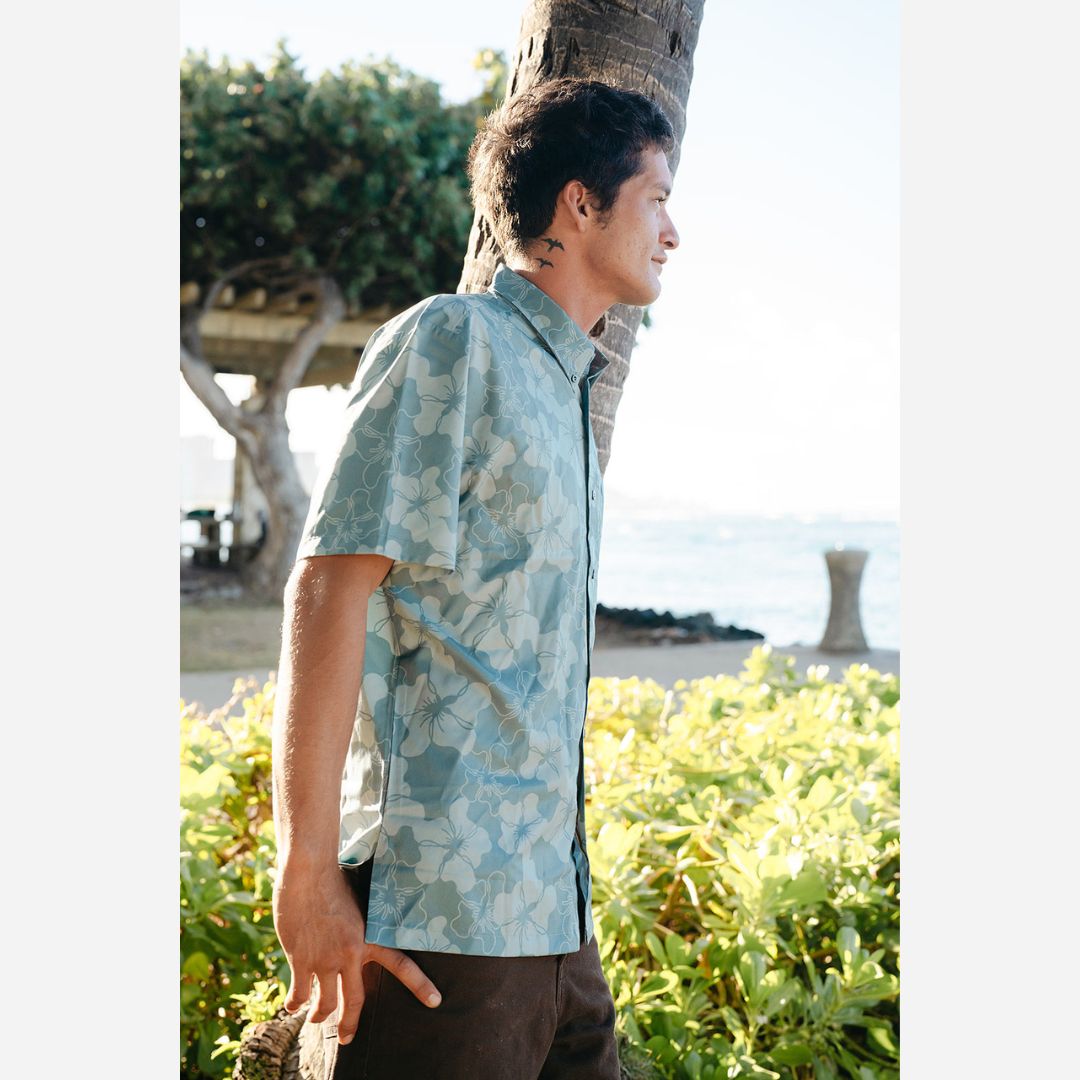 Aloha Modern - ʻIlima Aloha Shirt - Teal