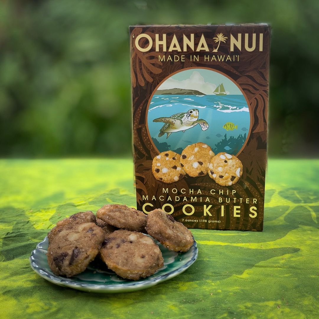 Ohana Nui - Mocha Chocolate Chip Macadamia Cookies 7 oz