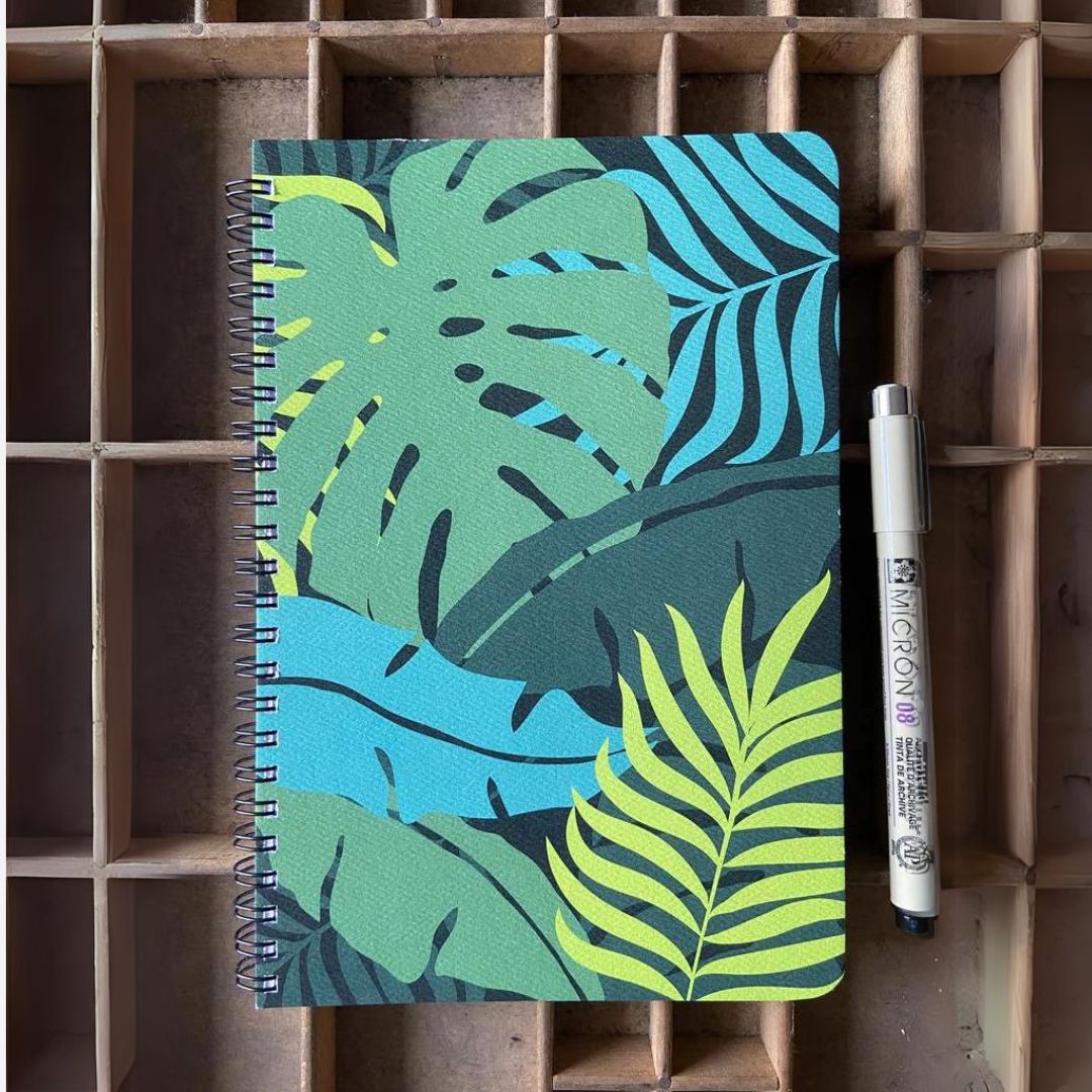 Bradley & Lily - Rainforest Large Spiral Notebook - Lined