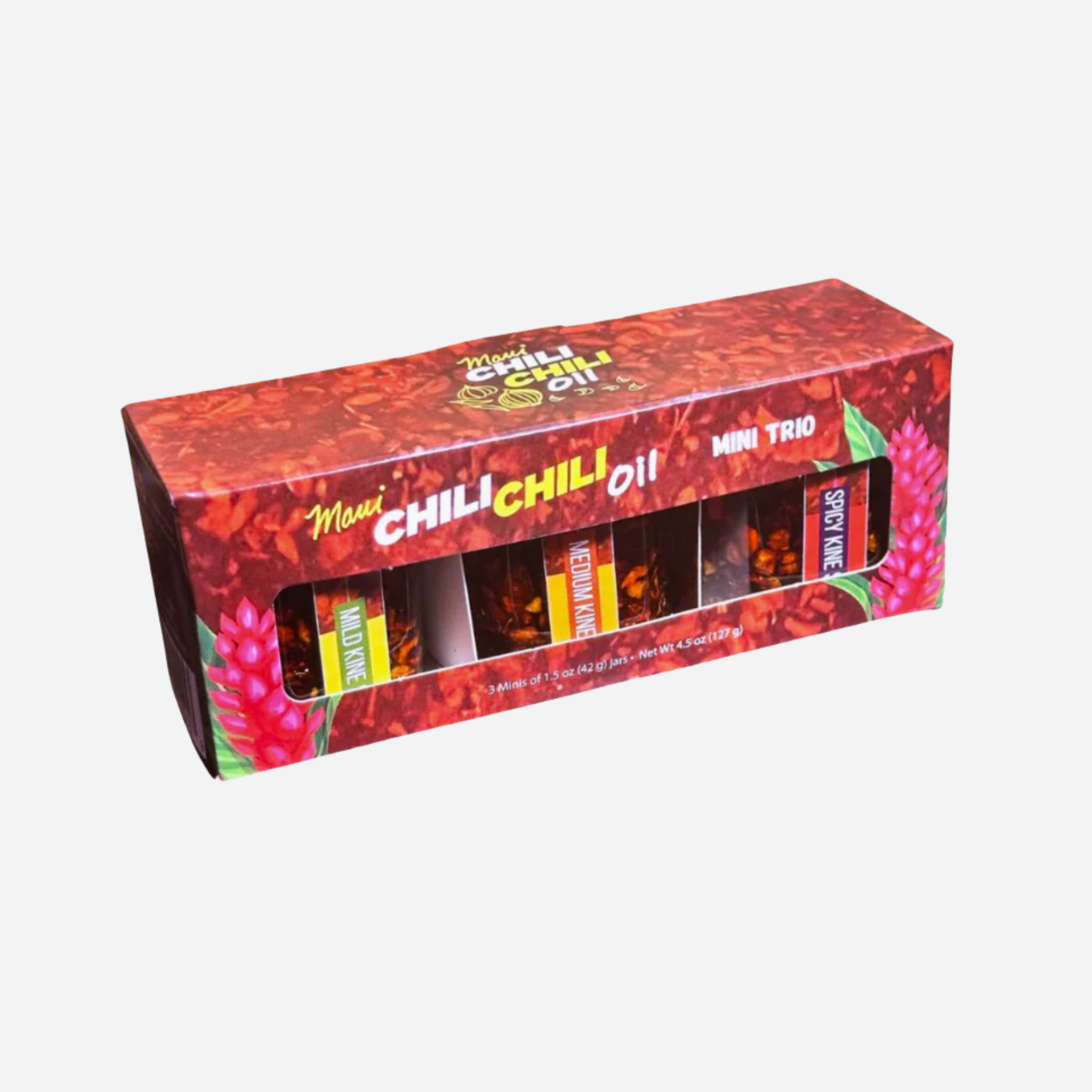 Maui Chili Chili Oil - Mini All Kine Spicy Level 3 Pack Gift Set