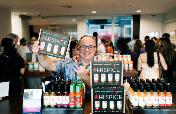 Justin Orr, co-founder of HI Spice, at the Mana Up Aloha Market in Los Angeles in 2024.