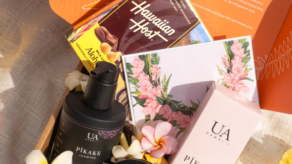 A gift set from House of Mana Up with gifts from Hawaii brands.