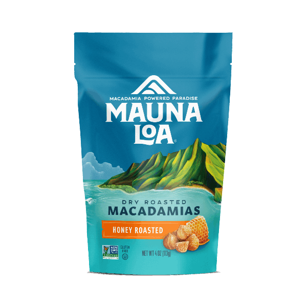 Flavored Macadamias - Honey Roasted Small Bag - Hawaiian Host X Mauna Loa