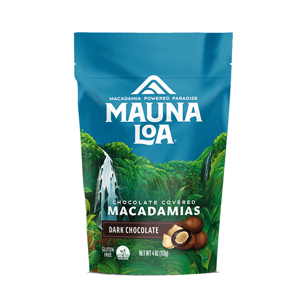 Chocolate Covered Macadamias - Dark Chocolate Small Bag - Hawaiian Host X Mauna Loa