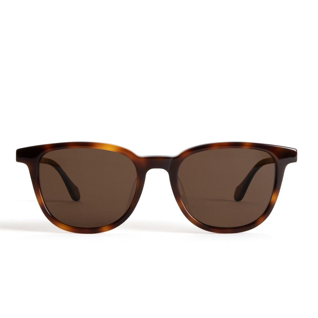 Mohala Eyewear Kona Ember Glow with Tan Polarized Lenses, Low nose