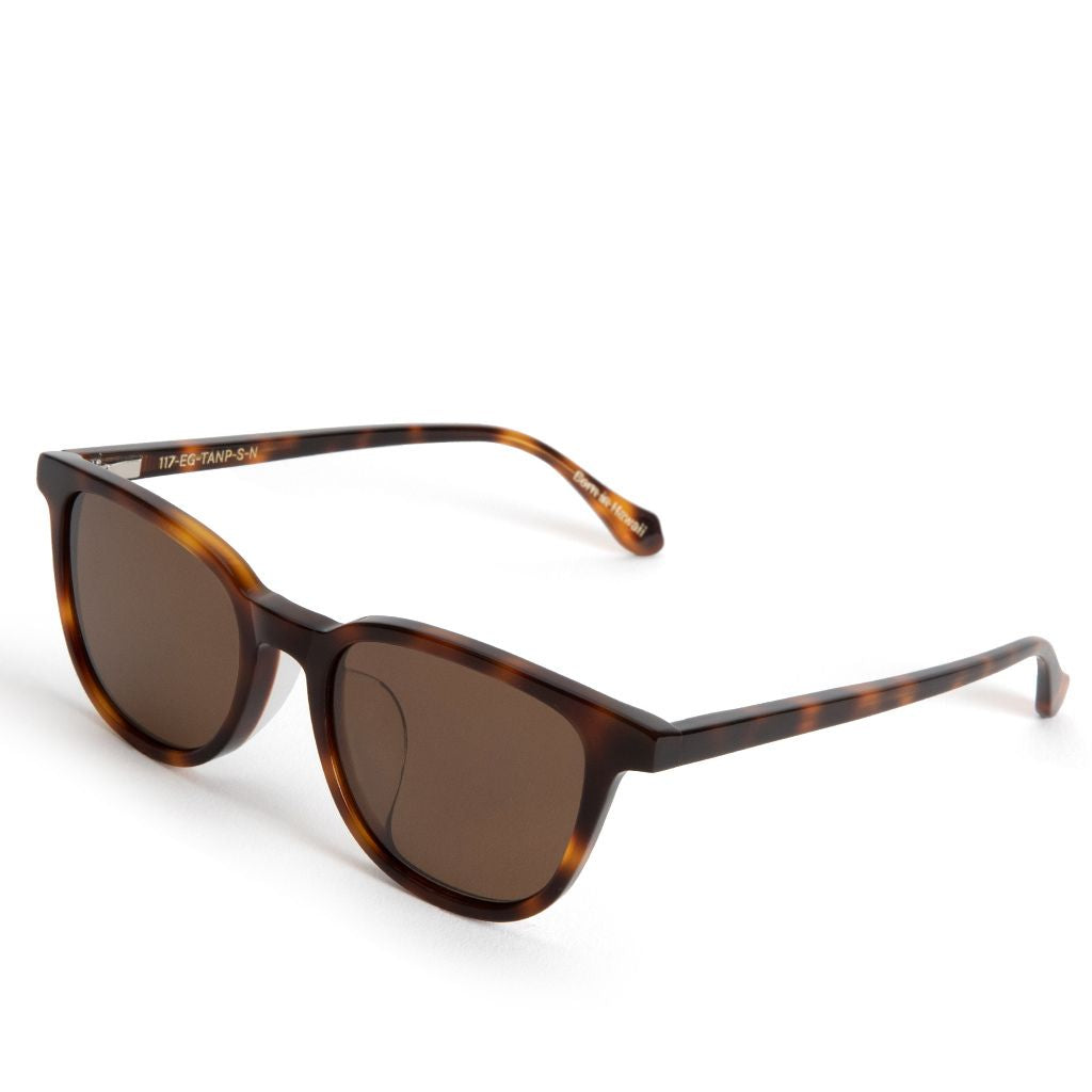 Mohala Eyewear - Kona Ember Glow with Tan Polarized Lenses, Low nose ...