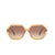 Mohala Eyewear - Noela Smokey Topaz with Tan Polarized Lenses, Low Nose Bridge, Wide Width