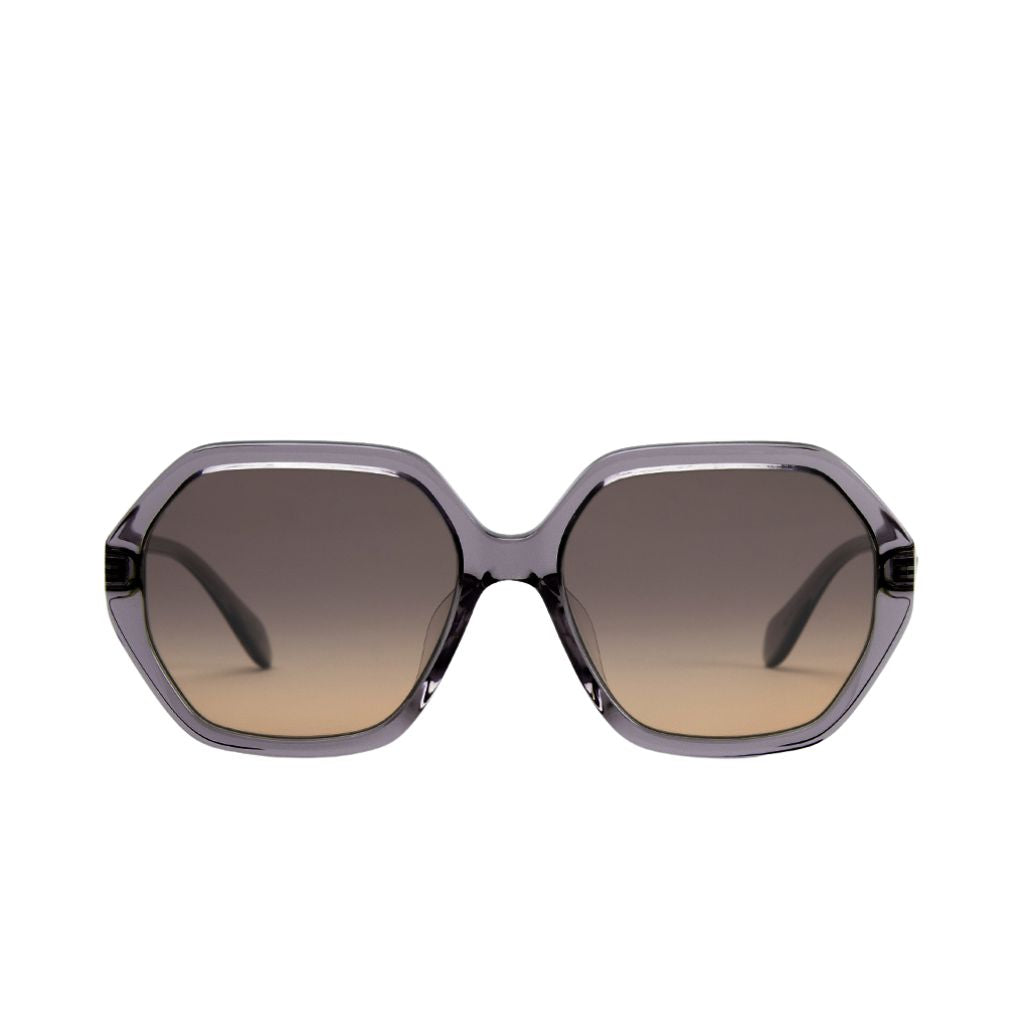 Noela Tahitian Pearl with Gray Polarized Lenses, Low Nose Bridge, Wide Width