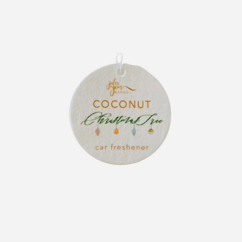 Jules + Gem - Coconut Christmas Tree Car Fresheners