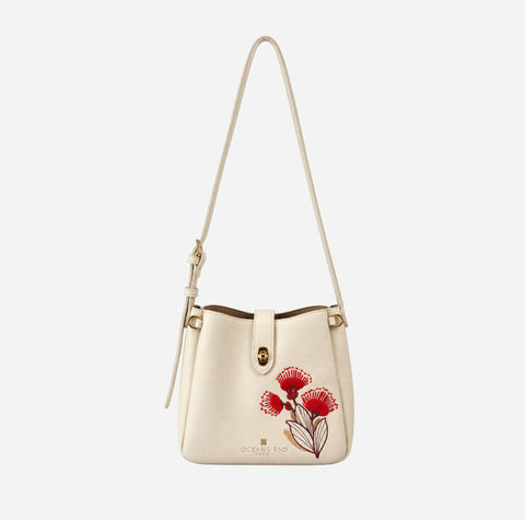 Oceans End - White Ohia Lehua Shoulder Bag