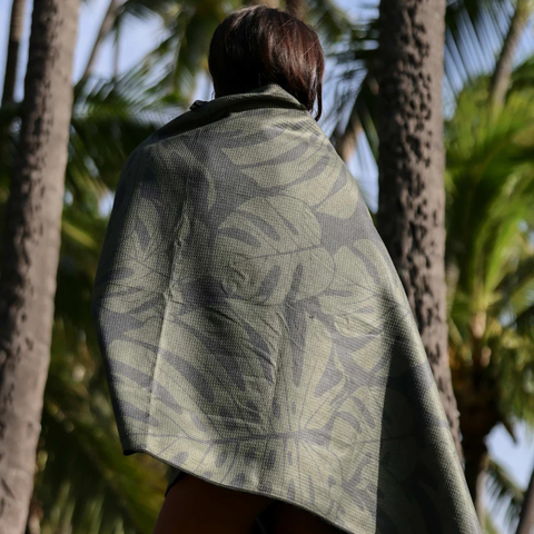 Tag Aloha Co - Beach Towel - Monstera