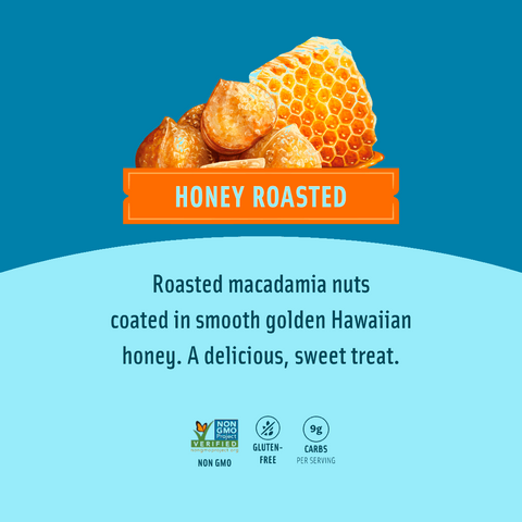 Flavored Macadamias - Honey Roasted Small Bag - Hawaiian Host X Mauna Loa