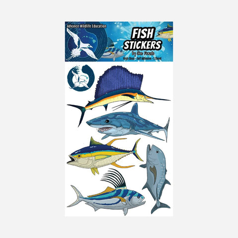 Advance Wildlife Education - Colored Stickers - Fish