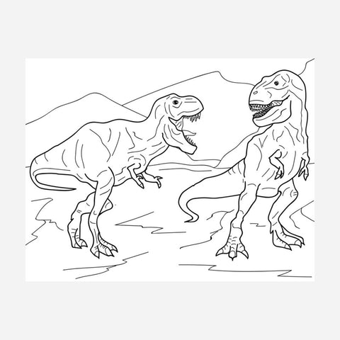 Advance Wildlife Education - Dinosaur Educational Coloring Book