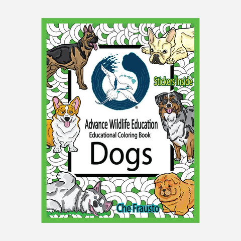 Advance Wildlife Education - Dogs Educational Coloring Book