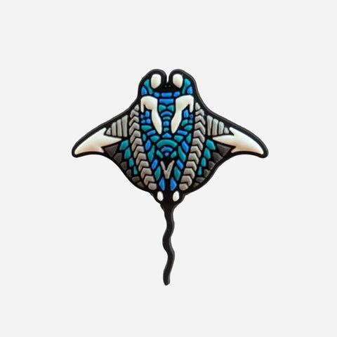 Advance Wildlife Education - Tribal Shoe Charm - Manta Ray