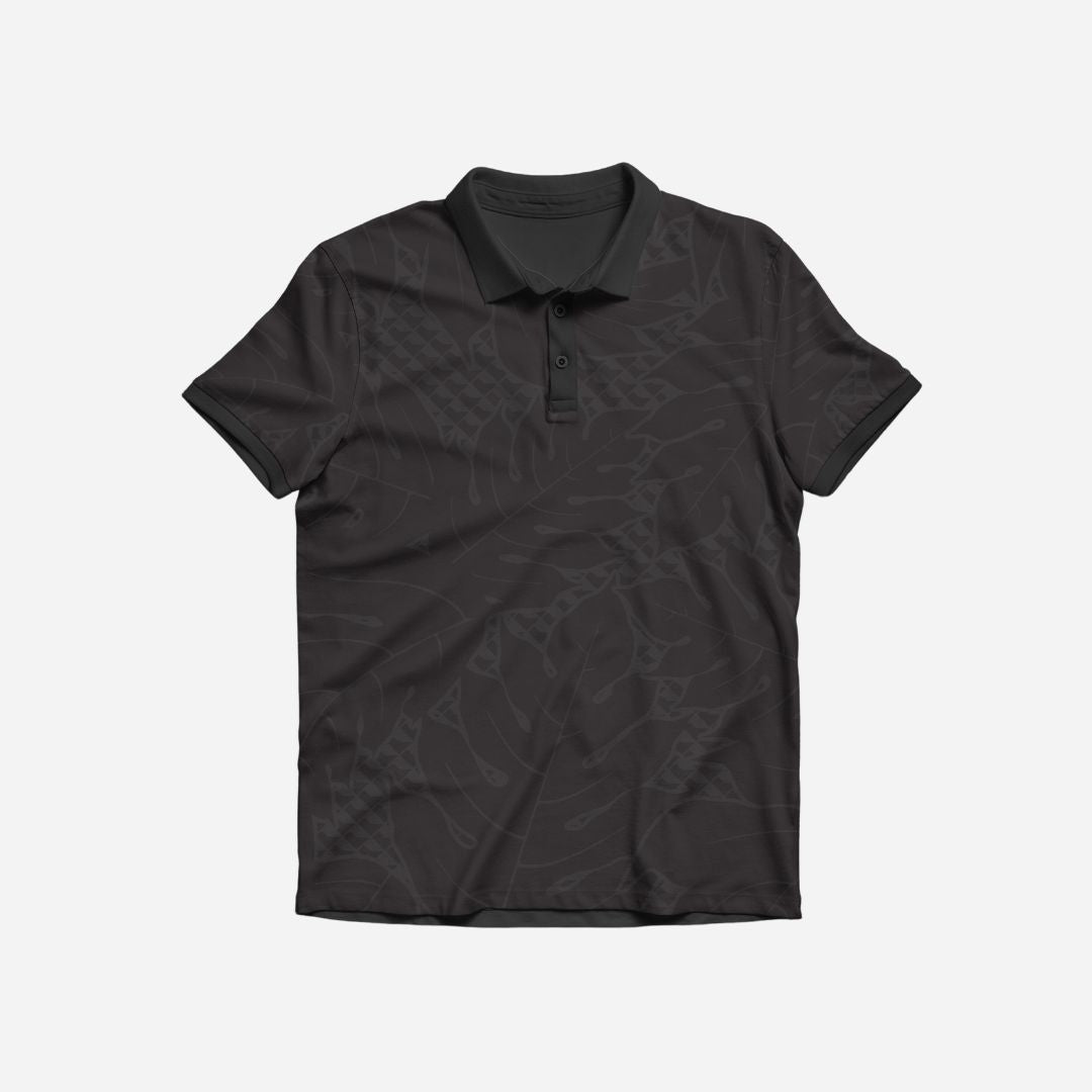 Aloha Modern - ʻUlu Polo Shirt - Black