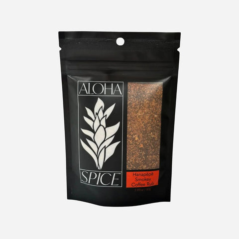 Aloha Spice - Hanapepe Smokey Coffee Rub & Seasoning 2.89 oz. Stand Up Pouch