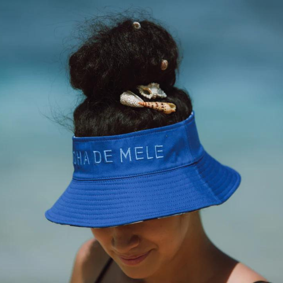 Aloha De Mele - Bucket Hat - Summer Blue