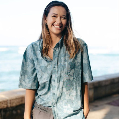 Aloha Modern - ʻIlima Aloha Shirt - Teal