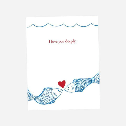 Bradley & Lily - I Love You Deeply Letterpress Printed