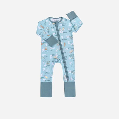 Coco Moon - Bamboo Coverall - Surfing Alphabet