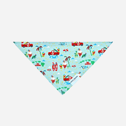 Coco Moon - Bamboo Pet Bandana - Surfing In An Island Wonderland