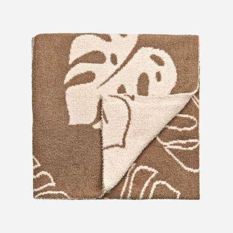 Coco Moon - Bliss Blanket - Monstera