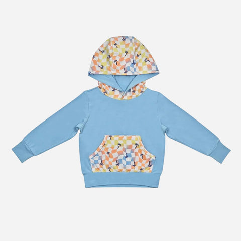 Coco Moon - Hoodie - Sunset Checker