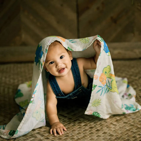 Coco Moon - Muslin Swaddle Blanket - Aloha Before Time
