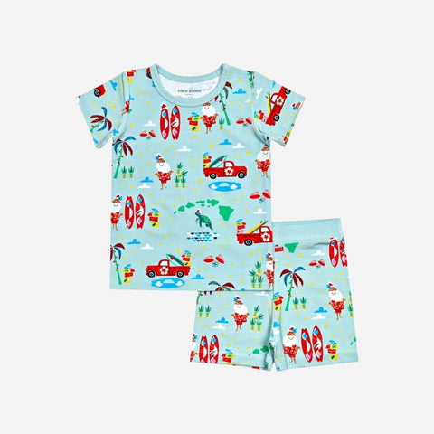 Coco Moon - Short Bamboo Pajamas - Surfing In An Island Wonderland