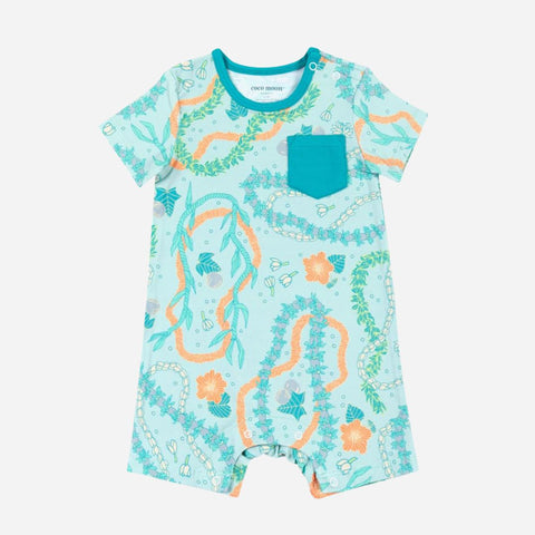 Coco Moon - Shortie Bamboo Romper - Lei Stand