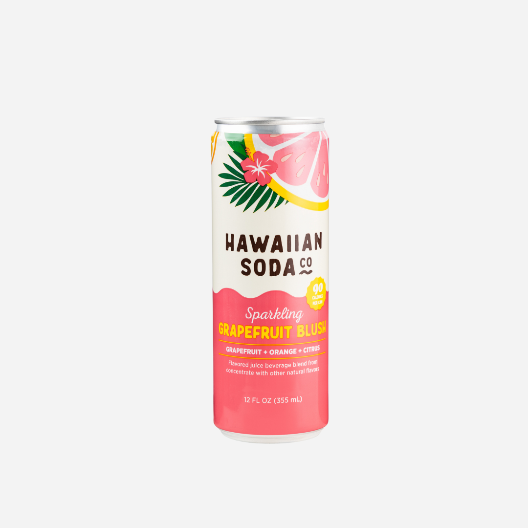 Hawaiian Soda Co - Sparkling Grapefruit Blush - 12pack