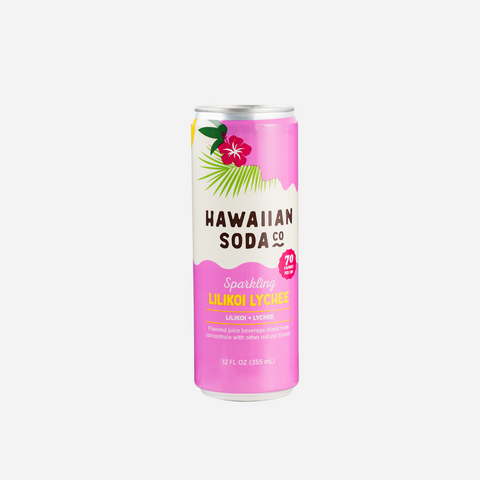 Hawaiian Soda Co - Sparkling Lilikoi Lychee - 12pack