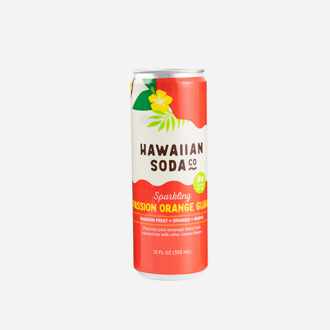 Hawaiian Soda Co - Sparkling Passion Orange Guava - 12pack