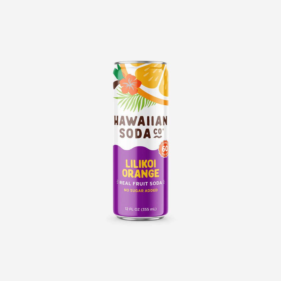 Hawaiian Soda Co - Sparkling Lilikoi Orange - 12 Pack