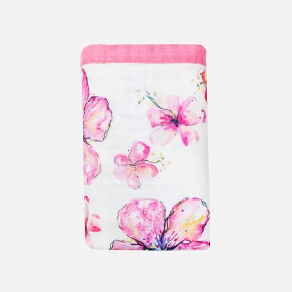 Coco Moon - Throw Blanket - Hibiscus Kiss