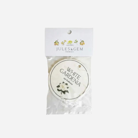 Jules + Gem - White Gardenia Car Freshener