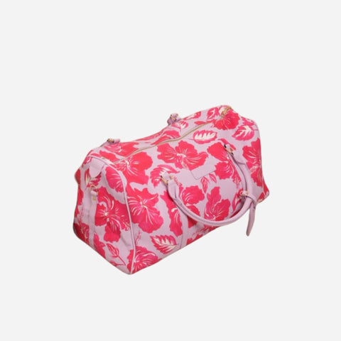 LexBreezy - Weekender Duffle Bag - Island Hibiscus Lavendar