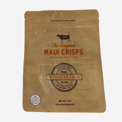 Maui Crisps - Artisanal Beef Chips - Hawaiian Chili 2oz