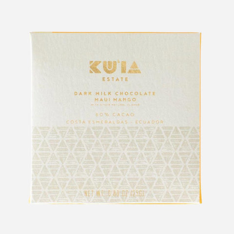 Maui Kuia Chocolate - Mango Dark Milk Chocolate Bar - 25g