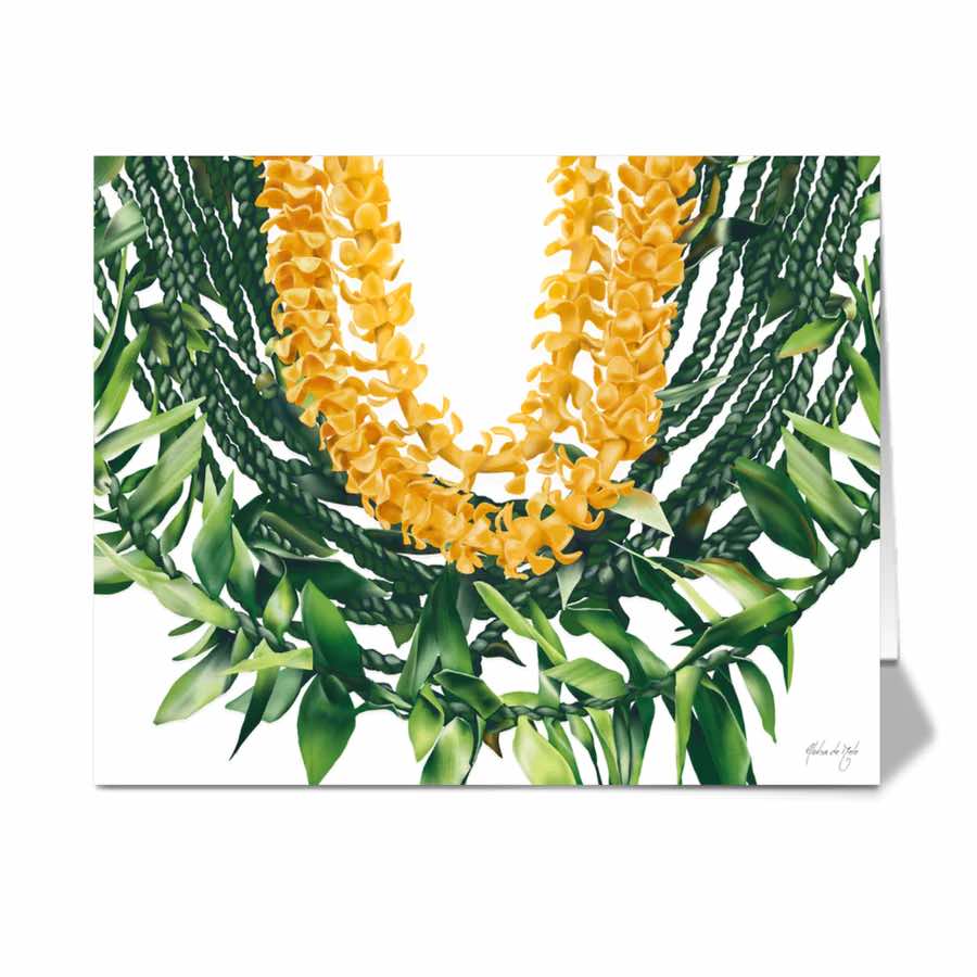 Aloha de Mele - May Day 23 Greeting Card