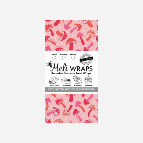 Meli Wraps - Variety Pack Mushroom - Light Pink