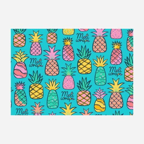 Meli Wraps - Bulk Beeswax Roll - Cut to Size - Pineapple Print