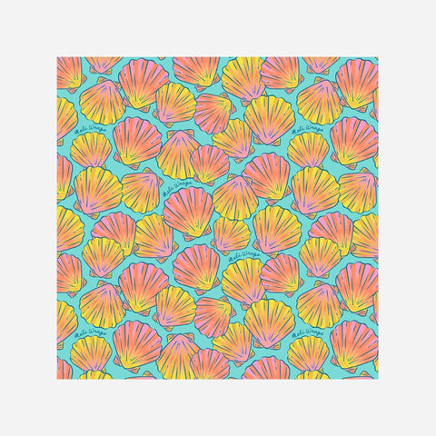 Meli Wraps - Bulk Beeswax Roll - Cut to Size - Shells Print