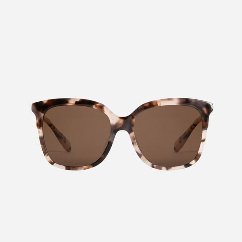 Mohala Eyewear - Keana Cherry Blossom Tortoise with Polarized Tan Lenses, Medium Width