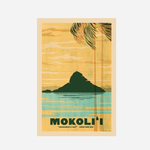 Nick Kuchar Travel Poster - Chinaman's Hat