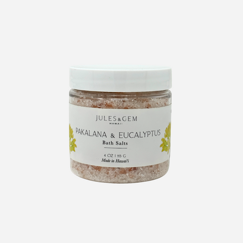 Jules + Gem - 4oz Bath Salt - Pakalana + Eucalyptus