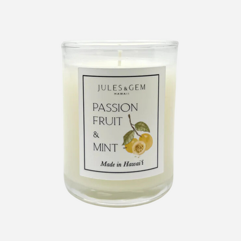 Jules + Gem - 3oz Votive Candle - Passion Fruit + Mint