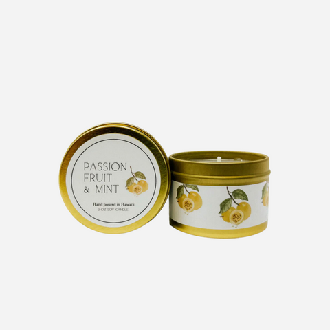 Jules + Gem - 2 oz Soy Candle - Passionfruit & Mint